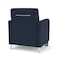 Lesro Siena Lounge Reception Guest Chair w/ Front Casters, 27 in W 29.5 in L 32.5 in H SN1101 - alternate 2